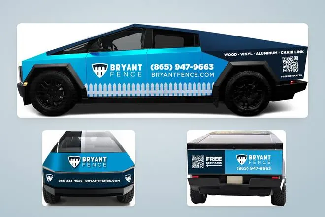 Home 6 Vehicle wrap: Fence company